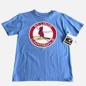 Youth St. Louis Cardinals MLB Retro Design Powder Blue T-shirt Sz L 10/12 NWT